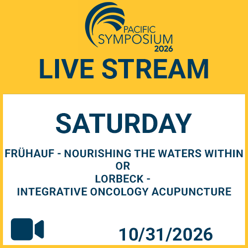 2026 Saturday – Afternoon Sessions (Live Stream)