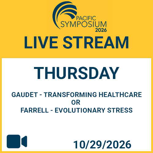 2026 Thursday – Afternoon Sessions (Live Stream)